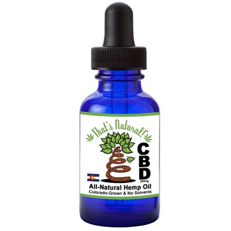 250mg Premium Cbd Hemp Oil Colorado Grown From By Thatsnatural