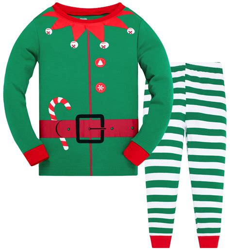 Kids Christmas Pajamas 100 Cotton Long Sleeve Toddler Xmas Pjs