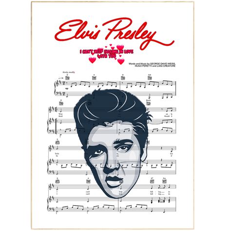 Elvis Presley Cant Help Falling In Lover Store Top 5 Wall Art By 98types