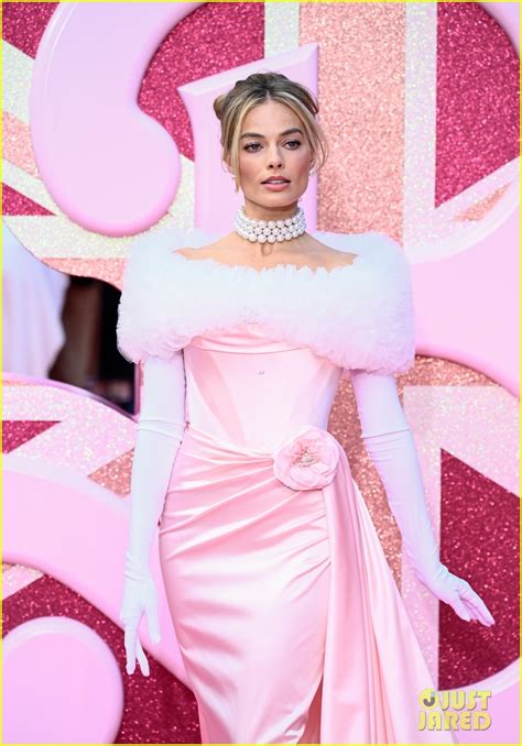 Margot Robbie Wows At Barbie London Premiere Dresses As Enchanted