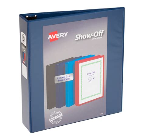 Avery Show Off Economy View Ring Binder Round Rings Color Black