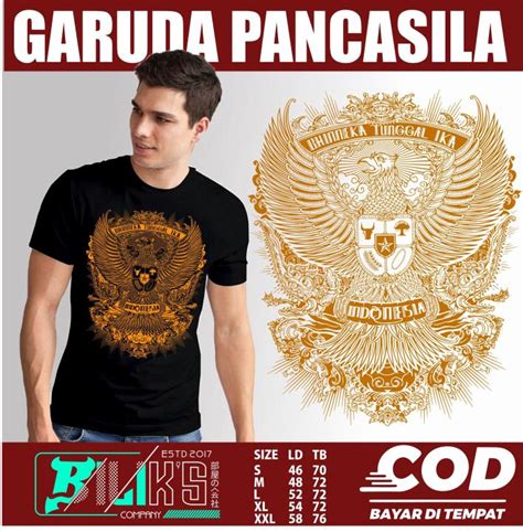 KAOS LOGO LAMBANG GARUDA PANCASILA BISA REQUEST DESAIN Lazada Indonesia