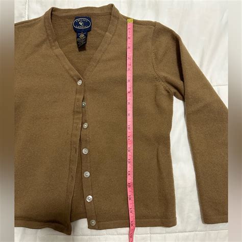 100 Pure New Wool Cardigan In Brown Gem