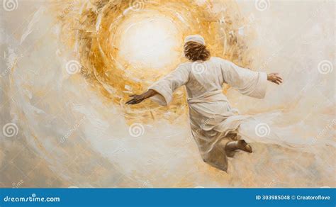 Oil Painting of Resurrection Concept Stock Illustration - Illustration ...