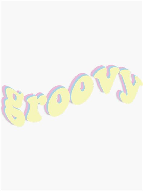 Groovy Sticker For Sale By Juliarussell Redbubble