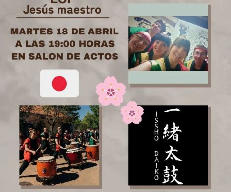 Issho Daiko Actuaci N Y Taller En Eoi Jes S Maestro Madrid Isabel