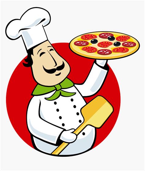 Delivery Italian Cuisine Chef Take Pizza Chef Clipart Hd Png