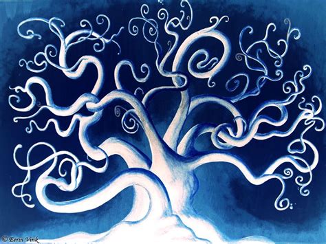 Tree Of Life Blue Version By Eerinvink Tree Art Tree Of Life Art