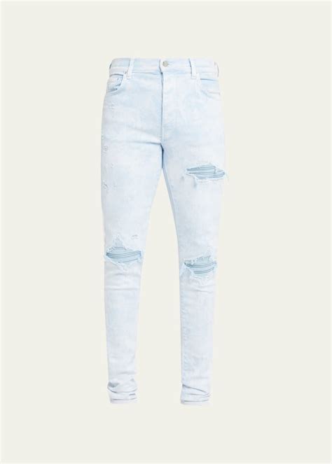 Amiri Mens Mx1 Washed Skinny Jeans Bergdorf Goodman