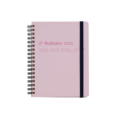 手帳 2025／ロルバーンダイアリーl ライトピンク 手帳専門店 Delfonics Diary Store