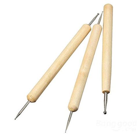 Amazon COMIART 3pcs Wood Ball Styluses Tool Set For Embossing