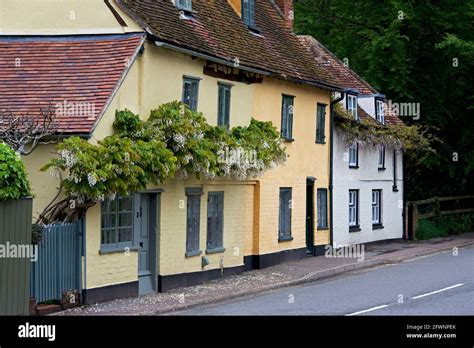 Houses In The Village Of Dedham Essex England Uk Stock Photo Alamy