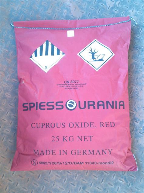 Cuprous Oxide Red 99.9%, Grade Standard: Technical Grade, Packaging ...