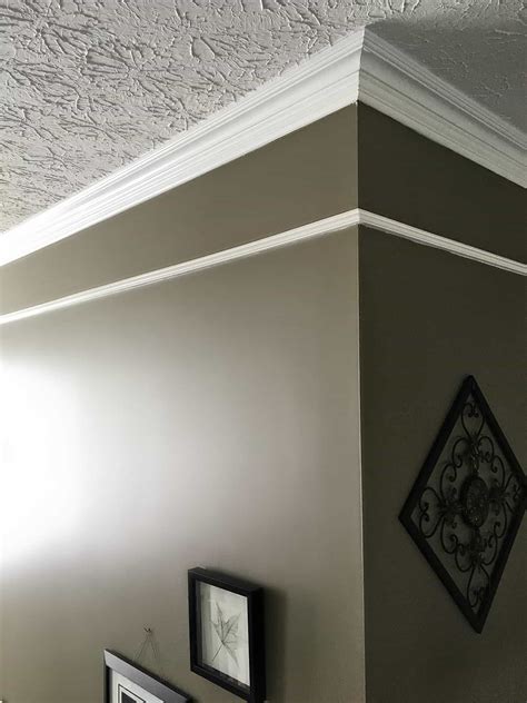 Two Story Foyer Upgrade: Add Faux Frieze Molding | snazzy little things