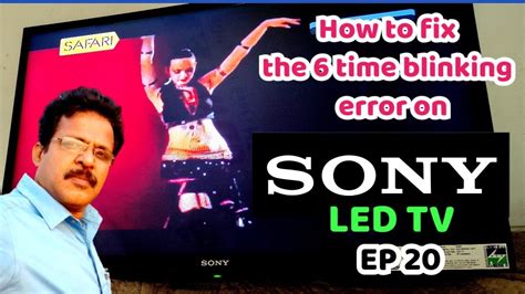 Sony Tv Times Blinking Error How To Replace The Backlight Led Ep