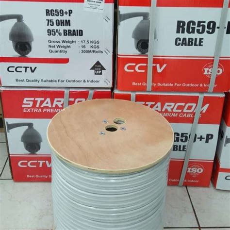 Jual KABEL CCTV RG59 Plus POWER STARCOM KUALITAS GAMBAR DIJAMIN BAGUS