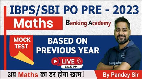 Ibps Po Sbi Po Maths Expected Question Paper Mock Test