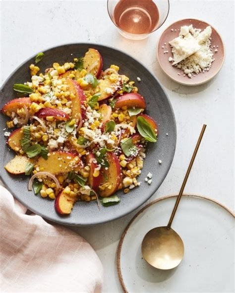 Grilled Corn And Stone Fruit Salad What S Gaby Cooking