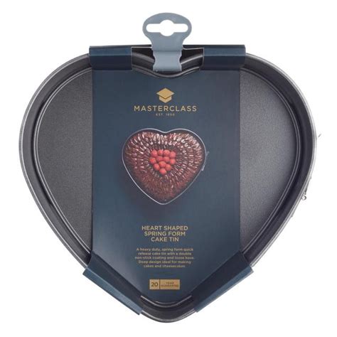 Masterclass Non Stick Spring Form Heart Shape Cake Tin Ocado