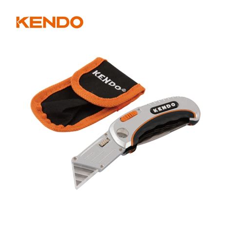 Kendo Zinc Alloy Body High End Dual Blade Folding Utility Knife With