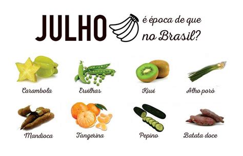 Julho Poca De Que Verduras E Frutas No Brasil Receitas Saud Veis