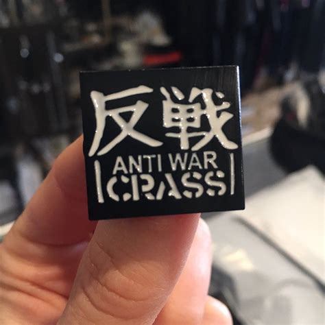 Crass Anti War Enamel Pin Anti War Crass War