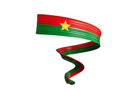 Burkina Faso Bandera Espiral Forma D Ilustraci N Sobre Un Fondo Blanco