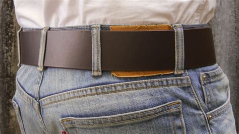 Men’s 2 inch Chestnut Leather Belt