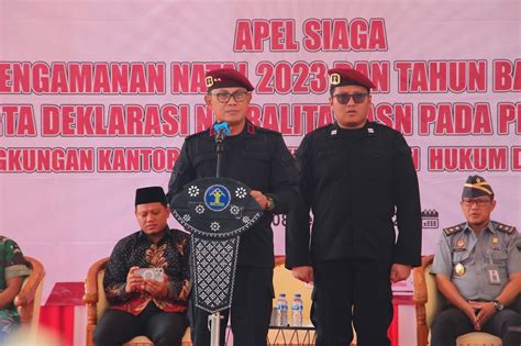 Jelang Pemilu Lapas Pemuda Tangerang Deklarasi Netralitas Asn