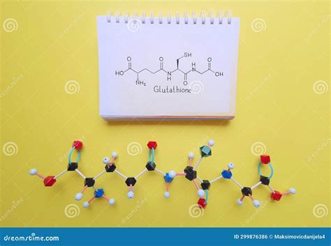 Structural Chemical Formula And Molecular Structure Model Of