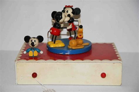 1950's Mickey Mouse music box | Selling antiques, Mickey mouse, Music box