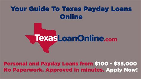 Your Guide To Texas Payday Loans Online Youtube