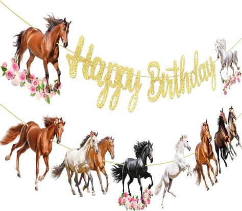 Horse Birthday Party Decorations Horse Happy Birthday