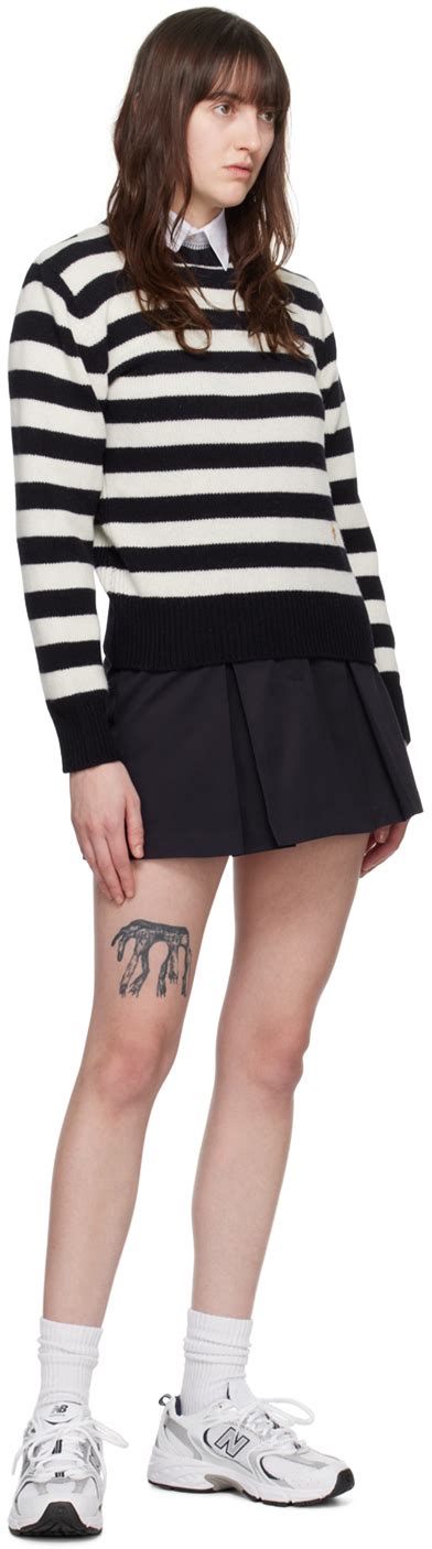 Sporty Rich Navy Serif Miniskirt Sporty Rich