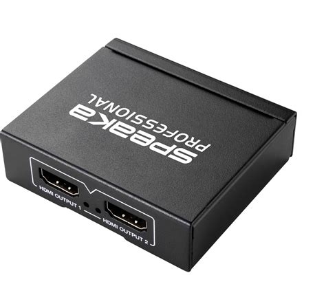 Speaka Professional 2 Ports Hdmi Splitter 3d Playback Mode 1920 X 1080