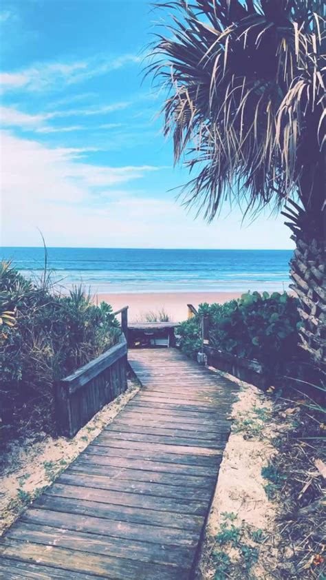 Beach Day Boardwalk Beach Aesthetic Florida Soothing Beach