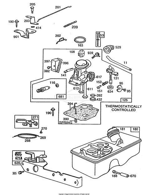 Briggs Stratton Carb Diagram Briggs Stratton Adjustment Wiri