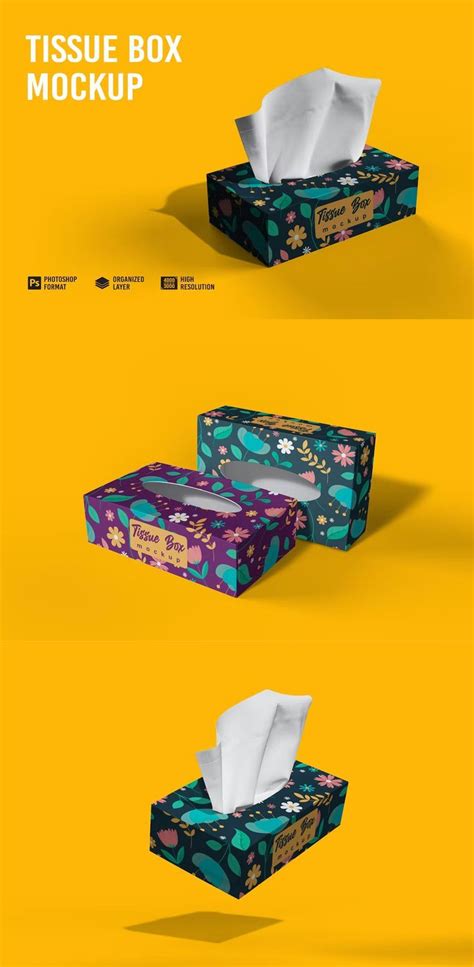 Tissue Box Mockup Box Mockup Tissue Boxes Mockup