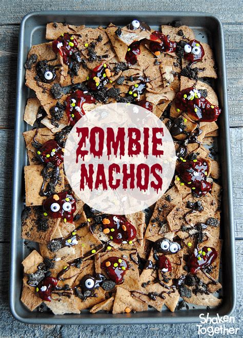 Zombie Nachos ~ Halloween Dessert Nachos