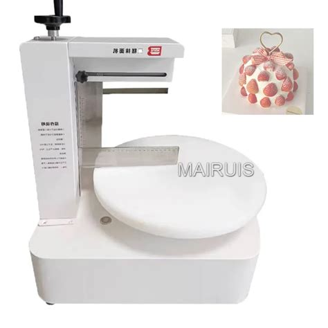 Semi Automatic Birthday Cake Cream Spreading Machine Cakes Plastering