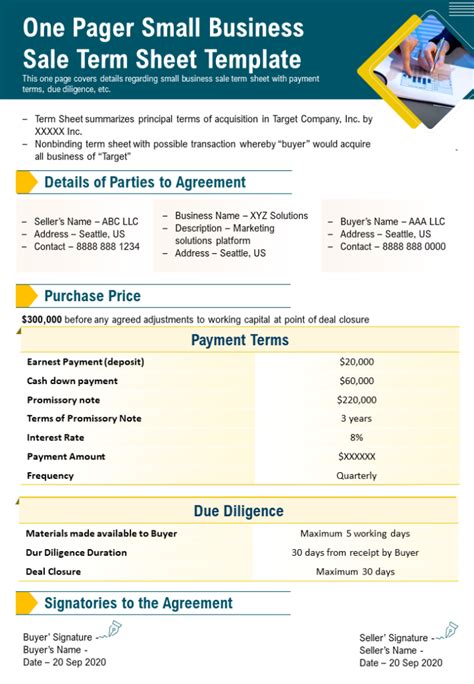 Must Have Term Sheet Templates For Entrepreneurs And Founders