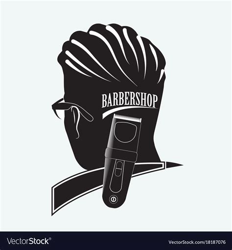 Stylish Barber Shop Royalty Free Vector Image Vectorstock