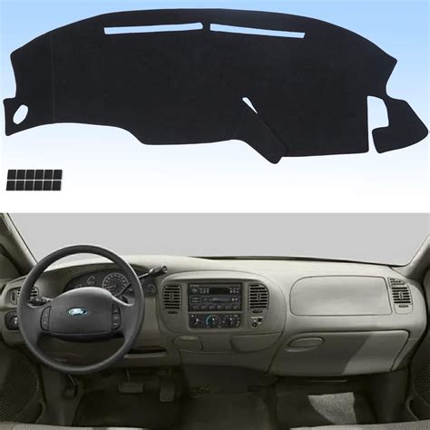 Auqdd Dashboard Cover Flannel Dash Mat Custom Compatible With 1997 2003 Ford F150