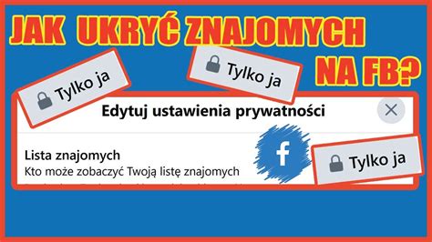 Jak Ukry Znajomych Na Fb W Sekund Youtube