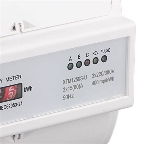 Compteur électrique triphasé Compteur KWh Compteur électrique numérique