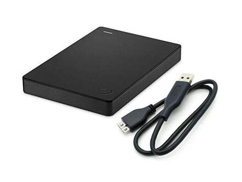 Seagate Stgx Portable External Hard Drive Usb Enclosure Case Black