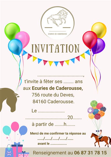 Anniversaire Au Poney Club