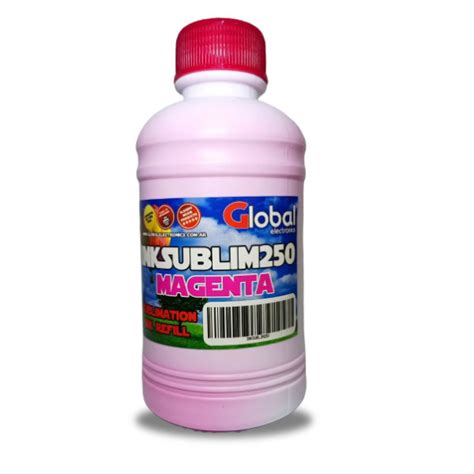 Botella de tinta alternativa sublimación premium Global magenta 250cm3