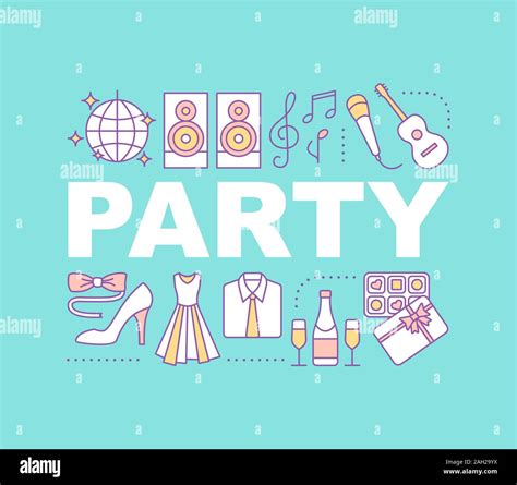 Party Word Concepts Banner Disco Holiday Celebration Isolated