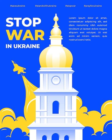 Premium Vector Concept Vector Ilustration Stop War In Ukraine For